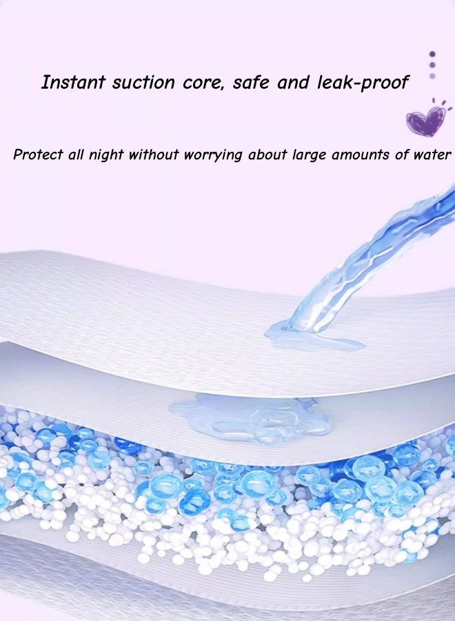 ملابس داخلية نسائية للاستخدام مرة واحدة للحيض مقاس XL - فوط صحية ليلية لسلس البول والتدفق الغزير، مانعة للتسرب، تغطية 360 درجة لتوفير أقصى حماية وراحة (37-40 بوصة) - Image 2